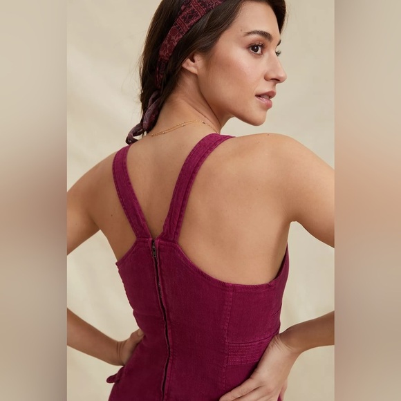 Anthropologie Square-Neck Mini Dress NWT | size 8 - Picture 7 of 9